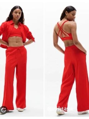 Athleta Paradise Linen Wide Leg Pant